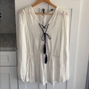 Lightweight Long Sleeve White Shirt Free People